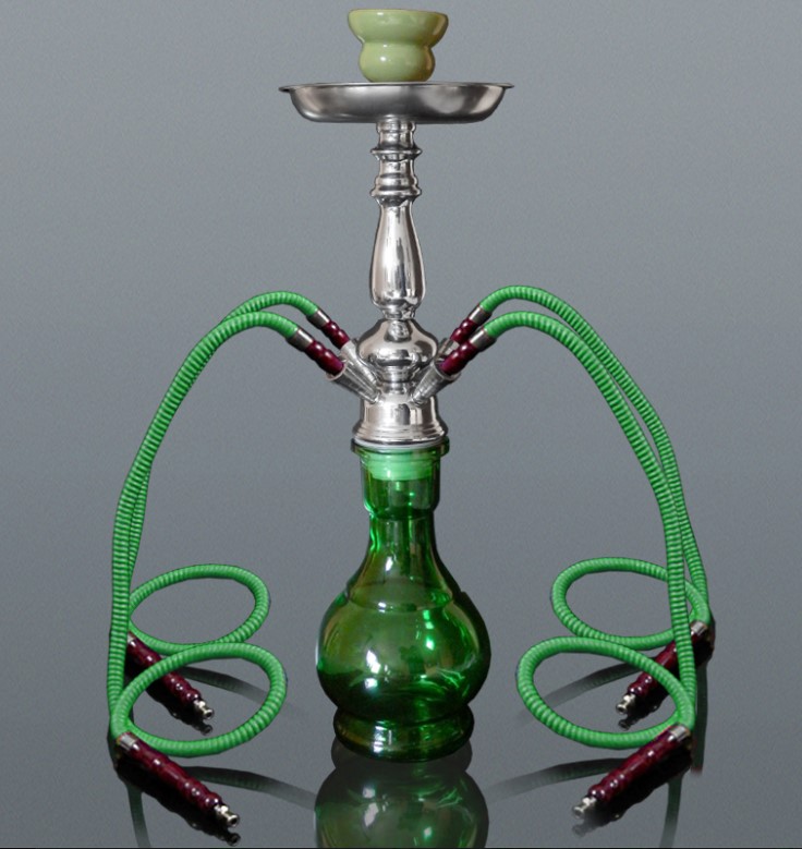 Hookah zöld vízipipa 4 csöves 49 cm